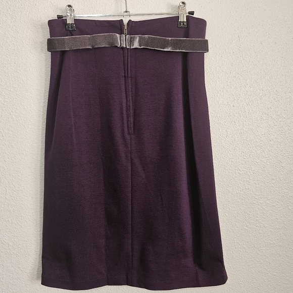 Anthropologie Girls From Savoy skirt with velvet like accents size 4 - Picture 3 of 11